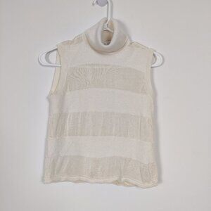 St John Women's Wool Turtleneck Sweater Size Medium Quiet Luxury Old Money